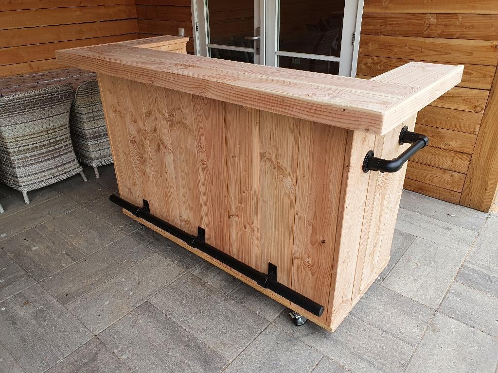 Unieke toog, buitenbar van steigerhout of douglas maatwerk, Ophalen, Nieuw