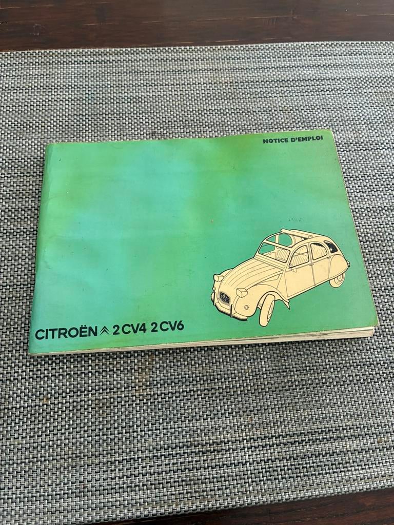 notice mode d’emploi Citroën 2cv, Autos : Divers, Modes d'emploi & Notices d'utilisation, Enlèvement