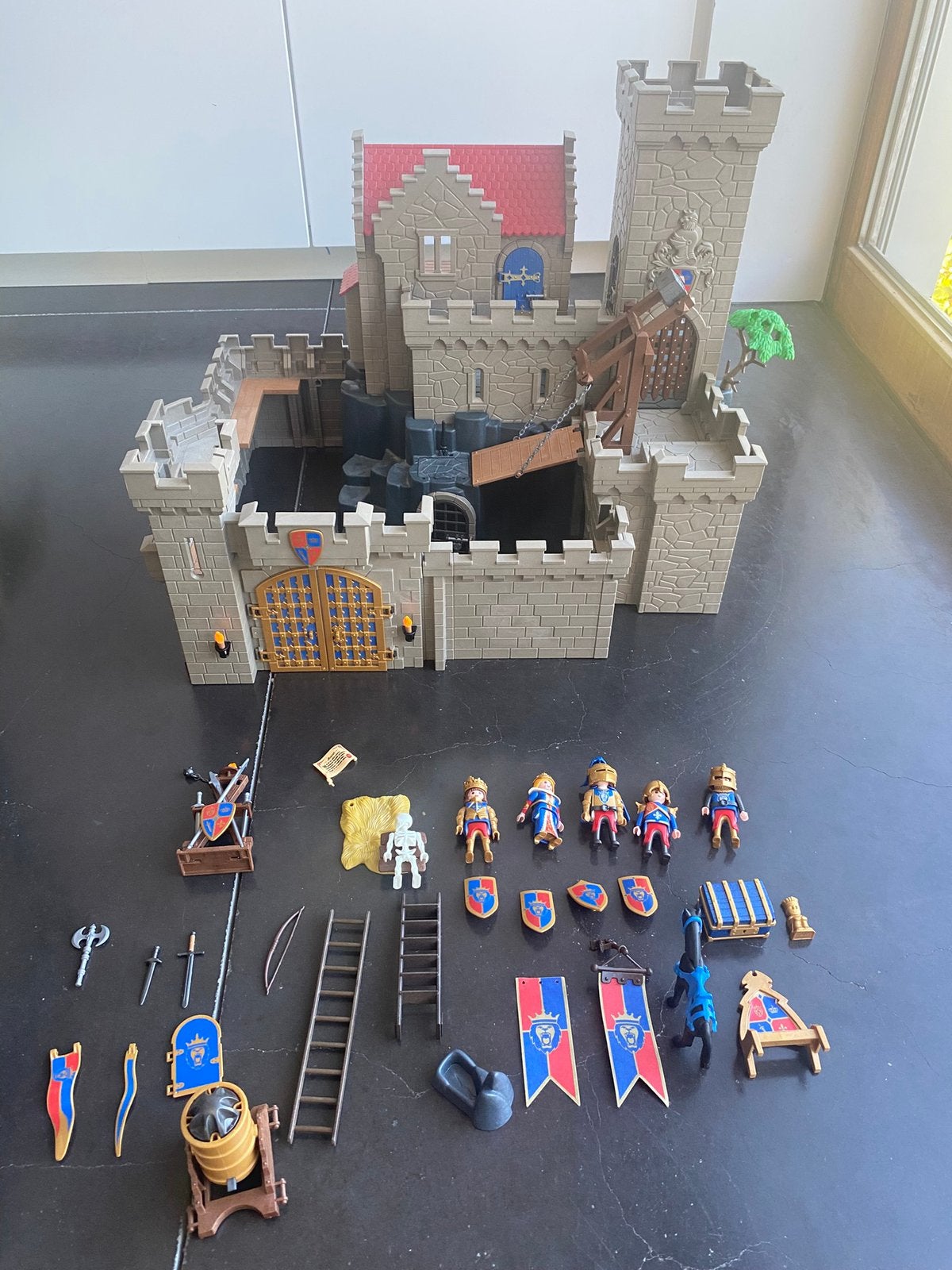 Chateau fort playmobil, Utilisé, Knights, Château/Fort, Kit complet