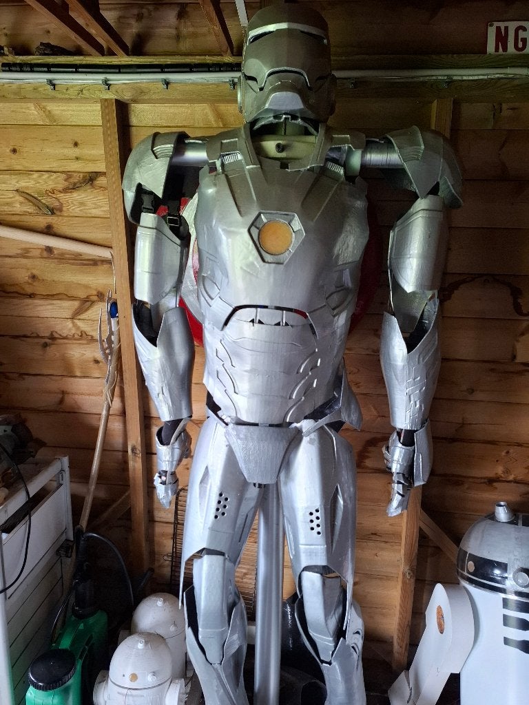 Iron man pak 1m85, Collections, Enlèvement, Comme neuf, Film, Statue, Réplique ou Modèle