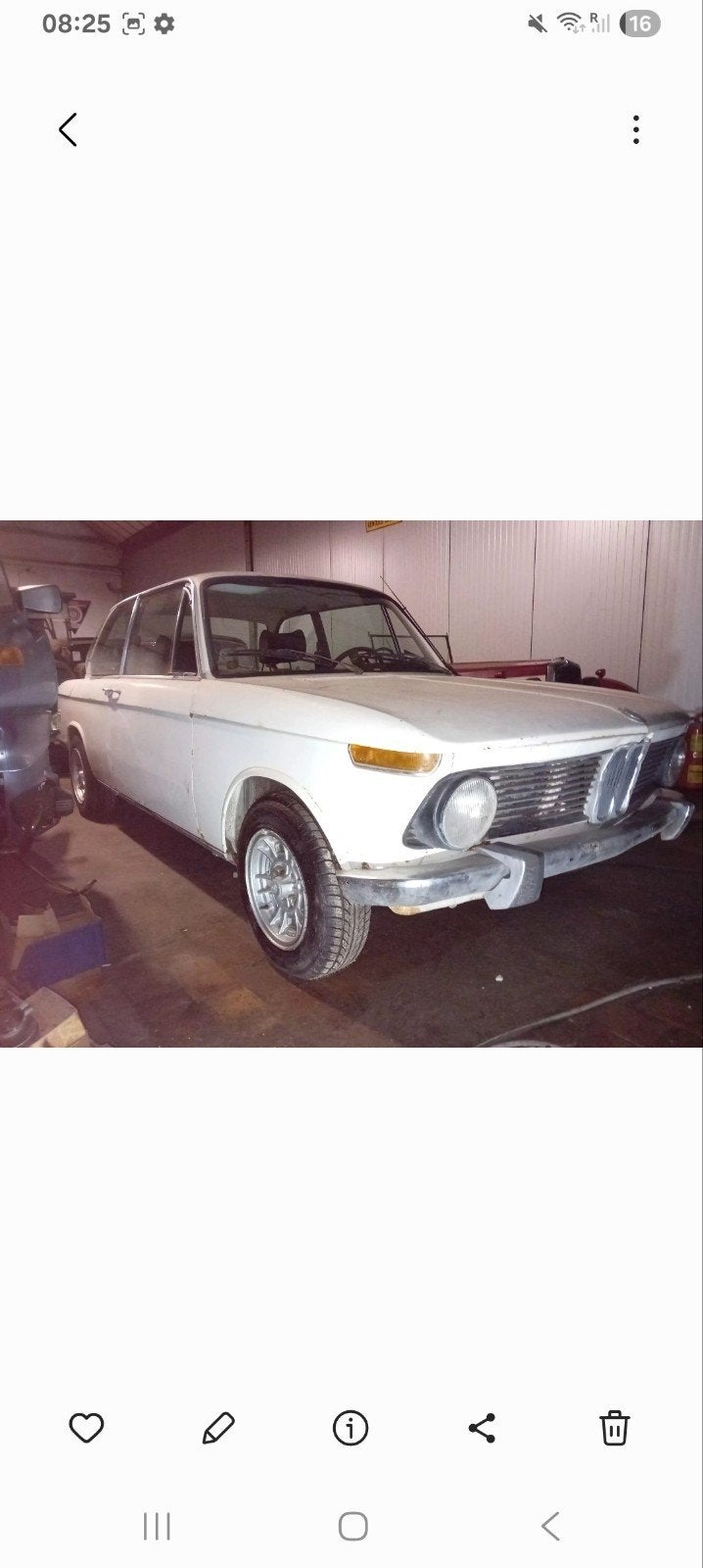 Bmw 2002 lot e10, Autos, Particulier, Achat, BMW