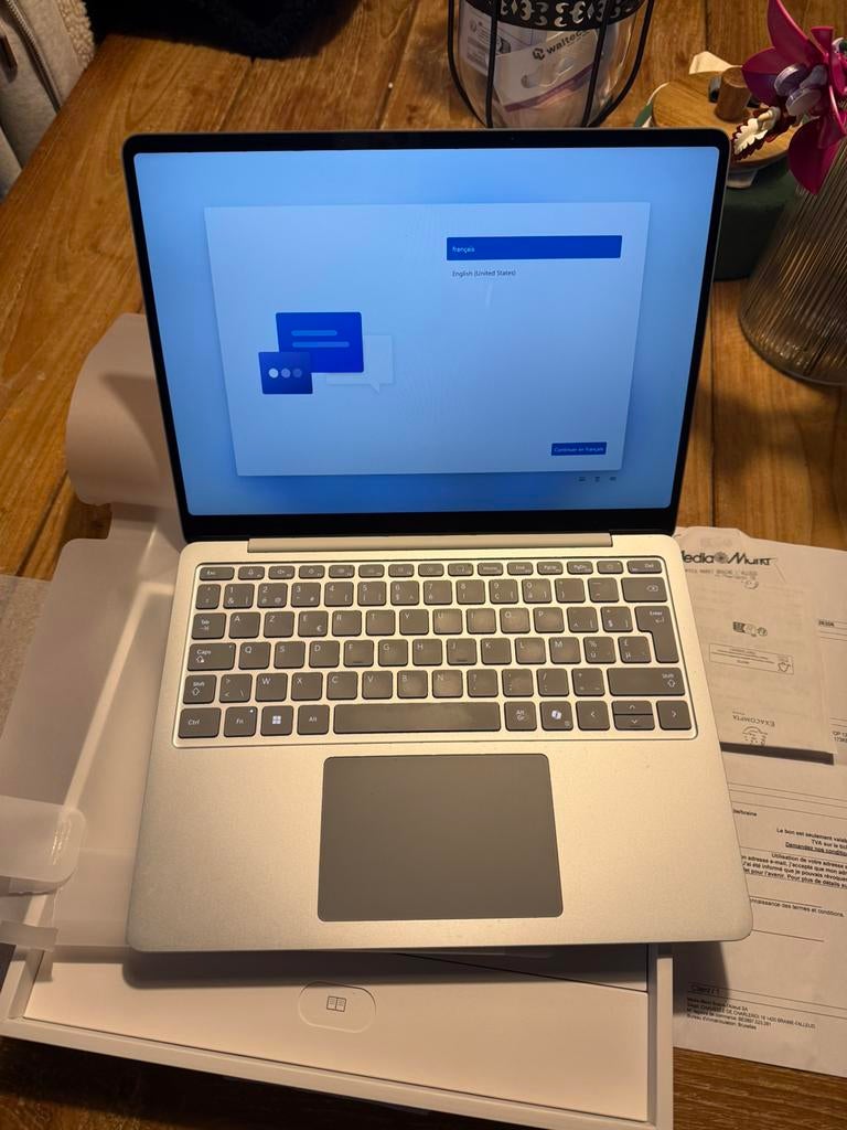 Vends pc portable microsoft laptop 13 pouces, Enlèvement ou Envoi, Comme neuf, 13 pouces