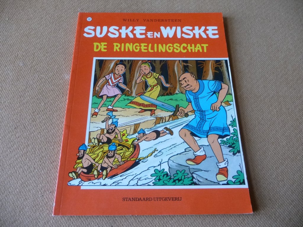 Suske & Wiske 137. De ringelingschat 1989 €4, Boeken, Willy Vandersteen, Eén stripboek, Ophalen of Verzenden, Zo goed als nieuw