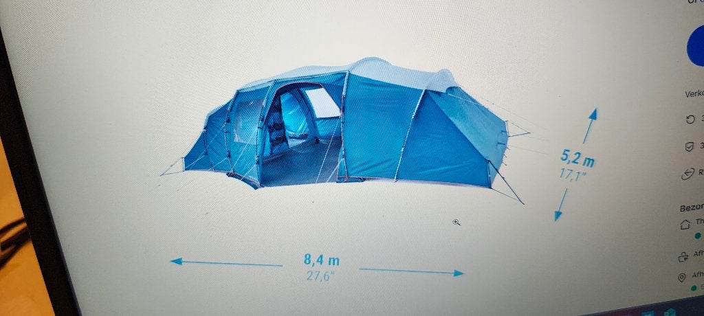 Quecha tent 8 personen, Caravans en Kamperen, Ophalen