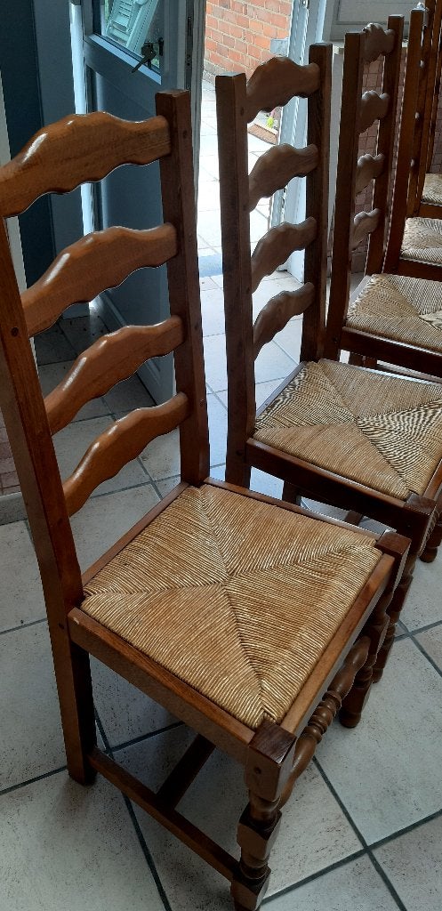 6 Chaises de salle à manger, Comme neuf, Brun, Enlèvement, Cinq, Six Chaises ou plus
