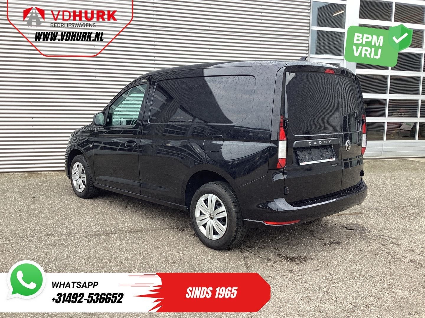 Volkswagen Caddy Cargo 1.5 TSI 115 pk DSG Aut. BENZINE LED/, Auto's, Automaat, Zwart, Bedrijf, Electronic Stability Program (ESP)
