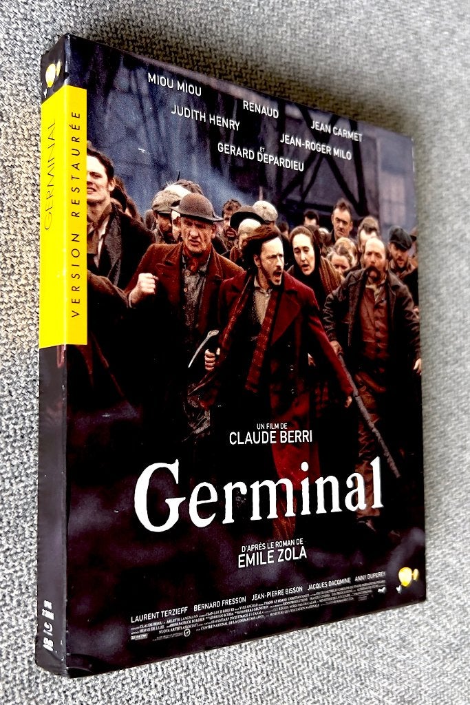 GERMINAL (Gerestaureerd in 4k) // Digipack 1 BLURAY + 2 DVD, Film, Ophalen of Verzenden, Zo goed als nieuw, Engels