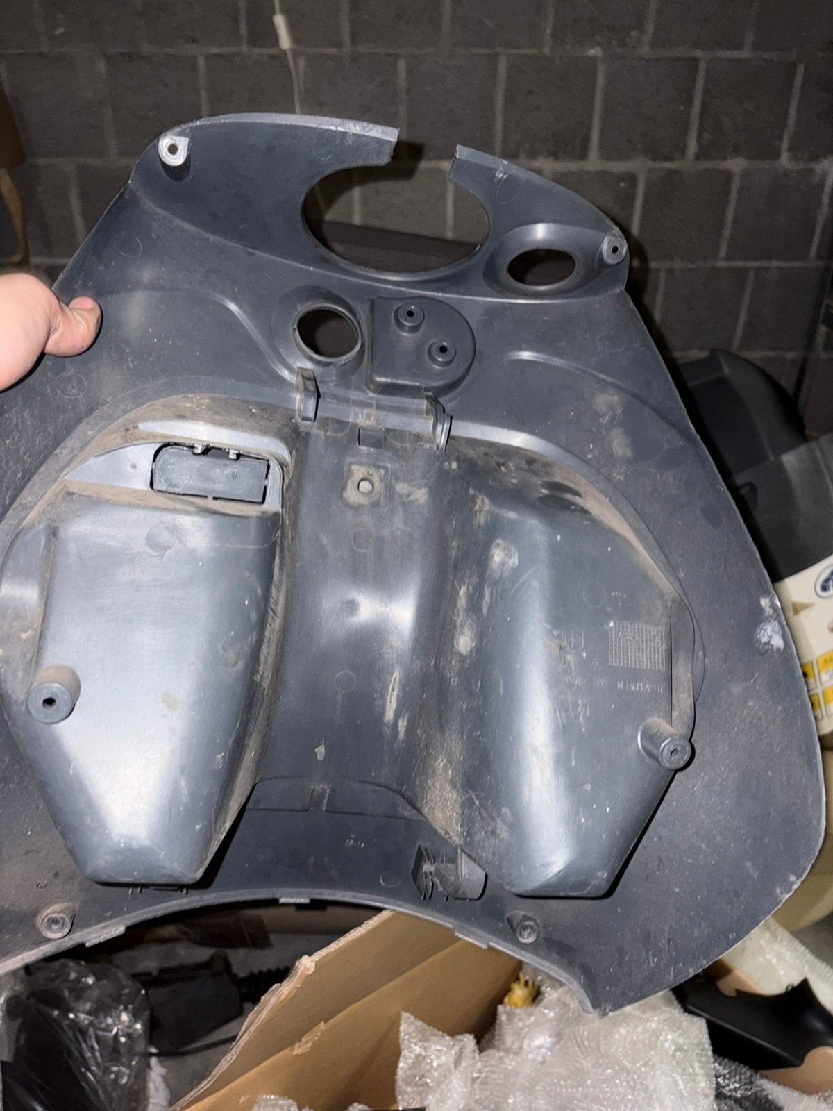 kniekap piaggio zip grijs, Ophalen