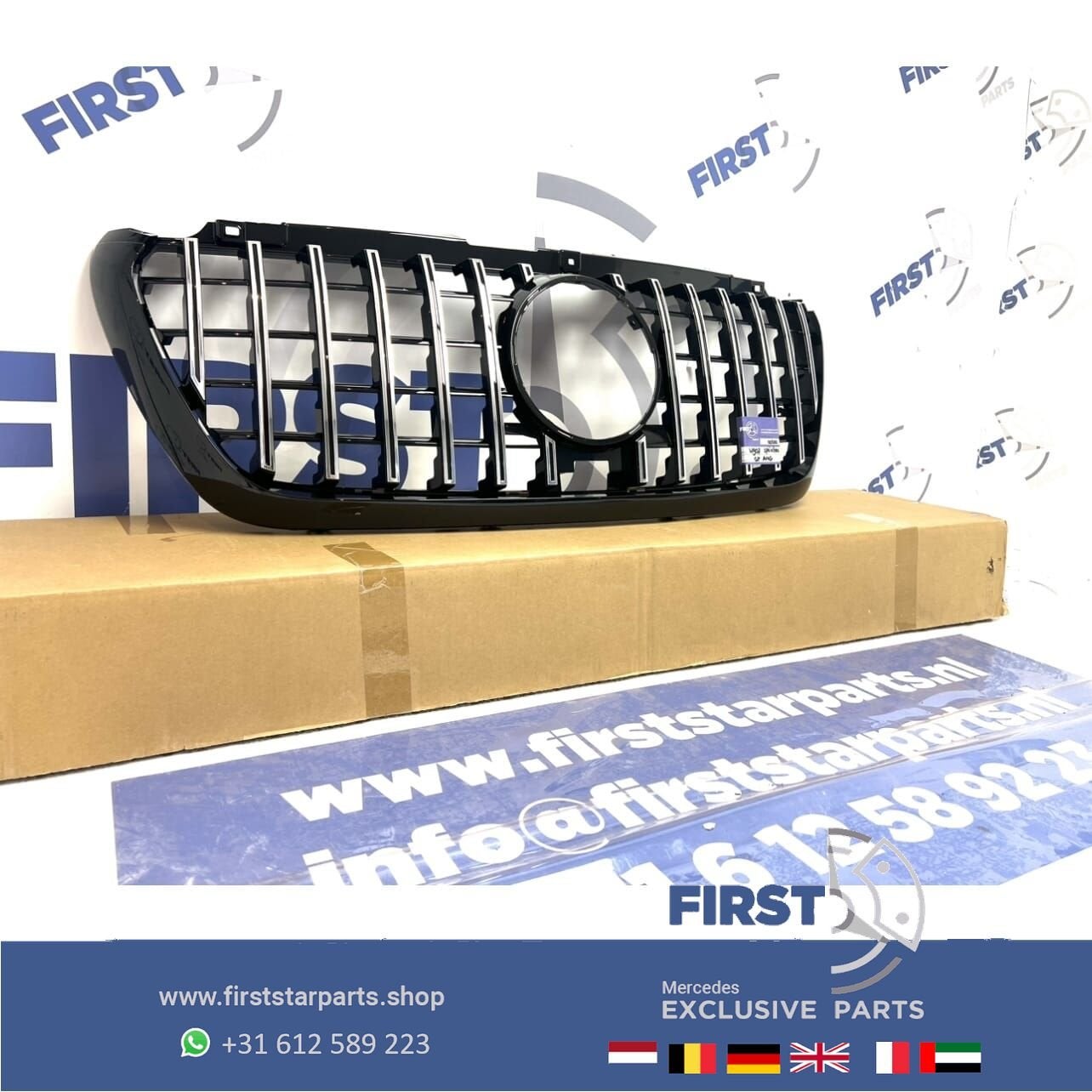 W907 SPRINTER AMG GT BUMPER GRIL Mercedes 907 2018-2023 GRIL, Gebruikt, -, Ophalen of Verzenden, -