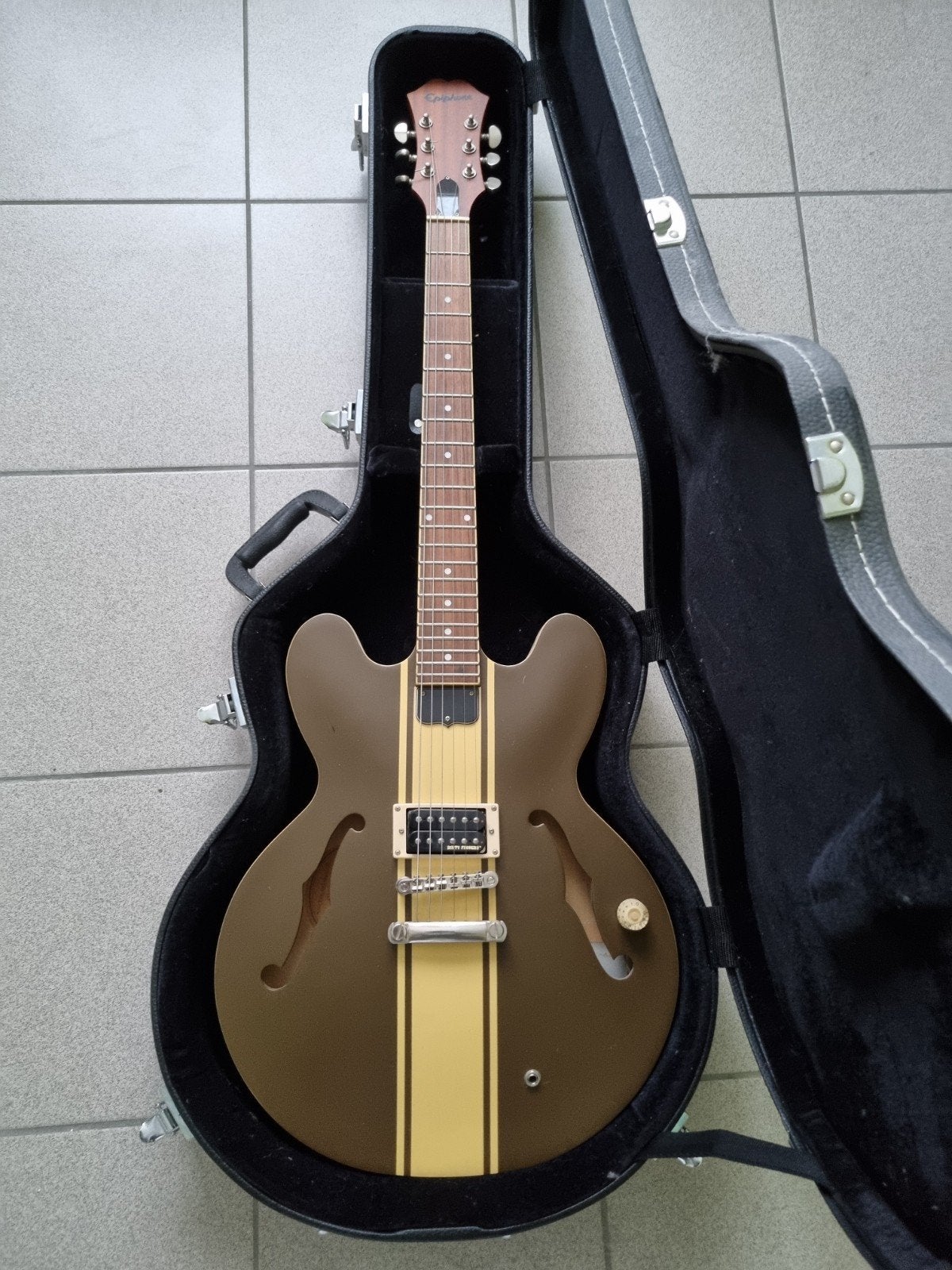 epiphone ES-333 tom delonge, Ophalen, Zo goed als nieuw, Hollow body, Epiphone