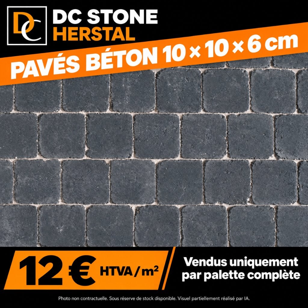 PROMO Pavés béton  10x10x6cm, Enlèvement, Neuf, Autres types