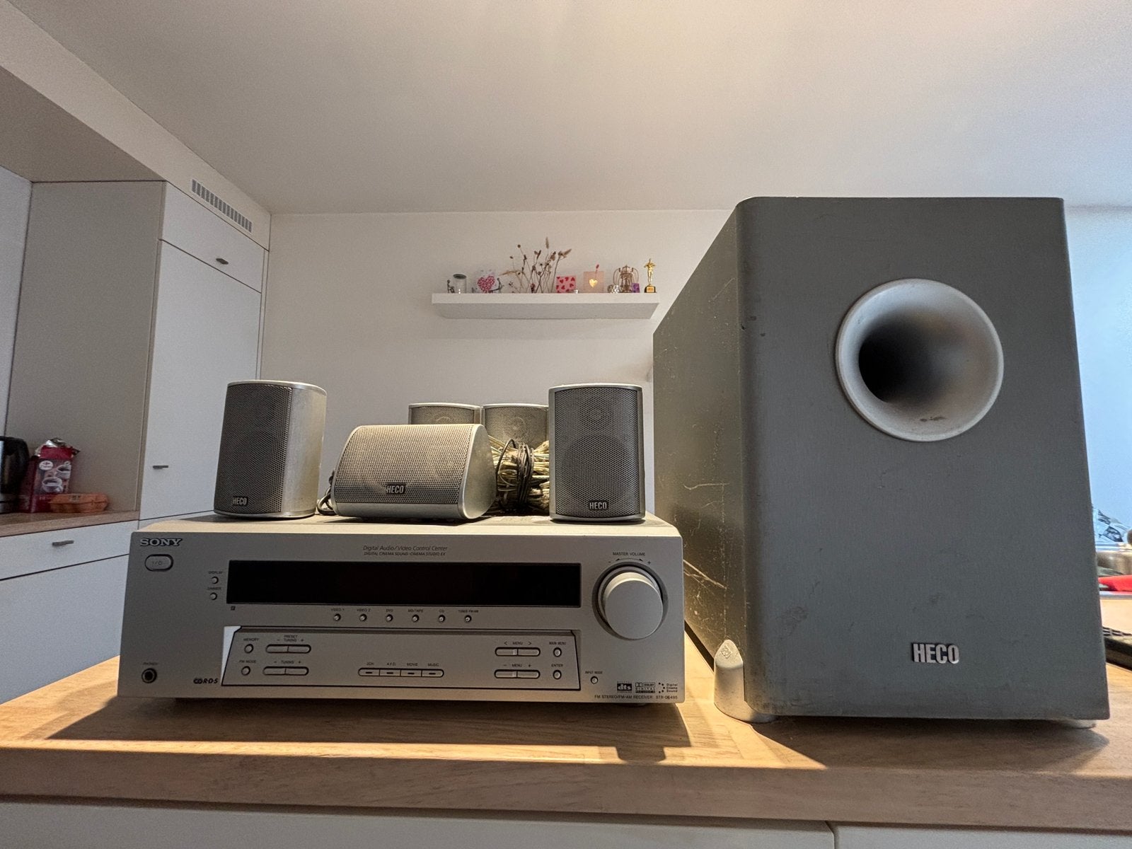 5.1 Dolby surround systeem - Sony str de 495, Ensemble surround complet, 60 à 120 watts, Enlèvement, Utilisé
