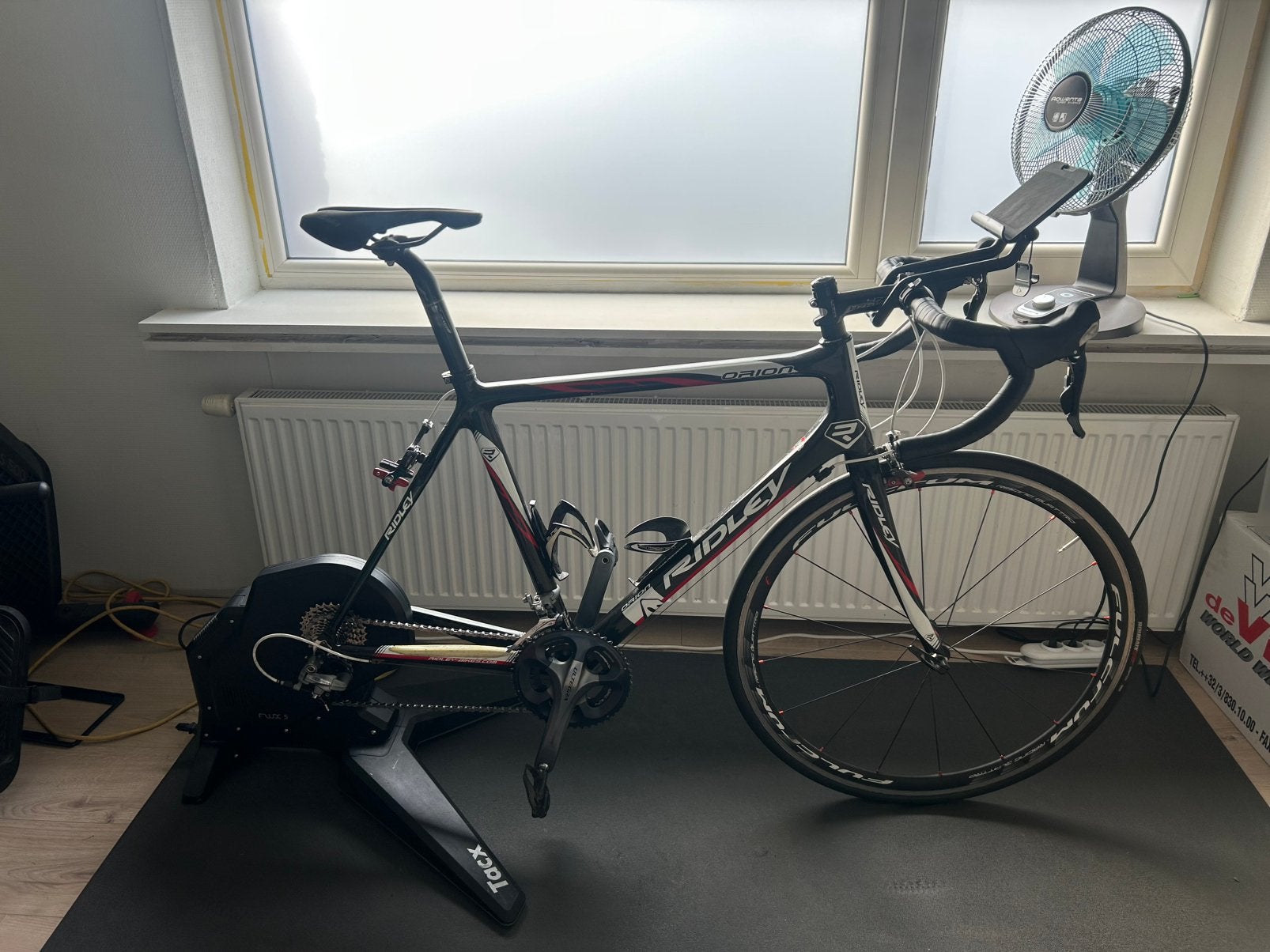 Ridley orion + Tacx trainer TE KOOP!!, Fietsen en Brommers, 28 inch, Gebruikt, Carbon, 15 tot 20 versnellingen