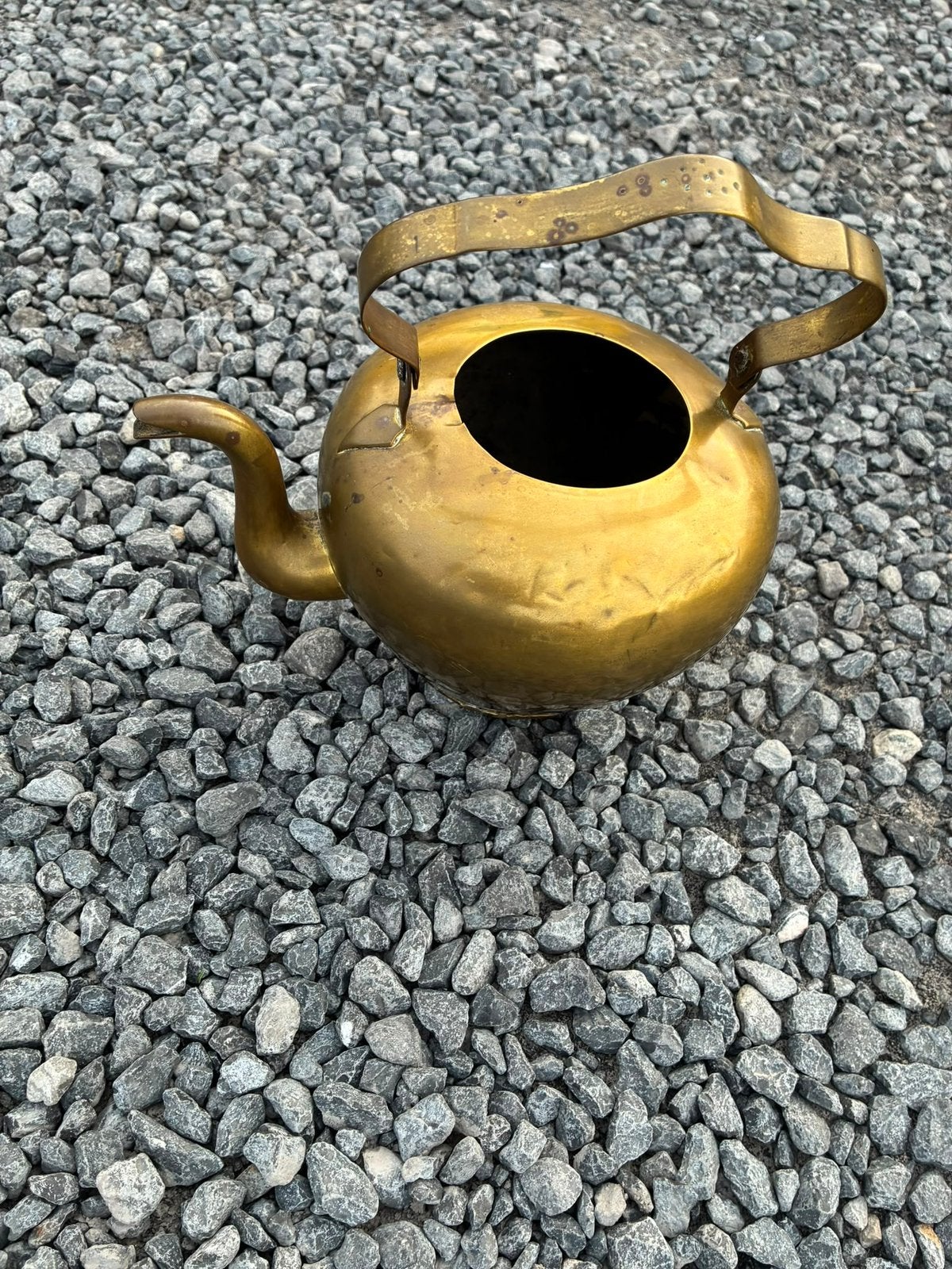Oude koperen ketel / waterketel – vintage decoratie, Ophalen