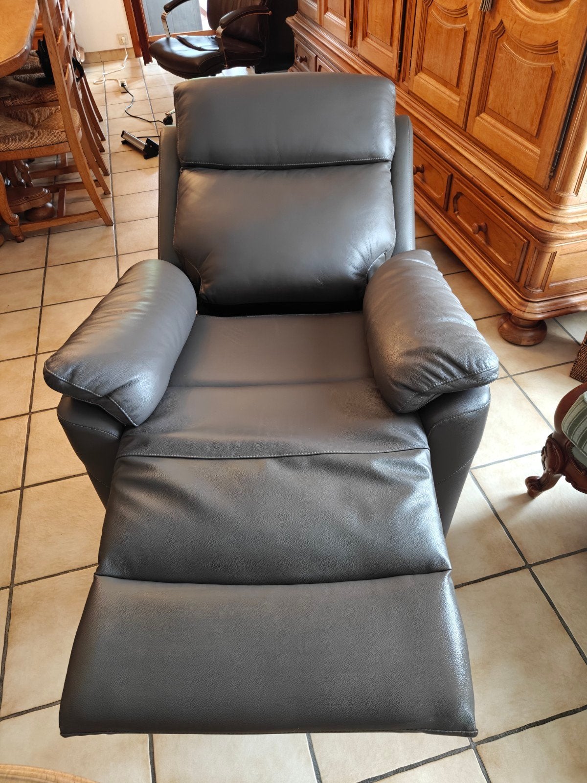 Elektrische relaxzetel., Ophalen