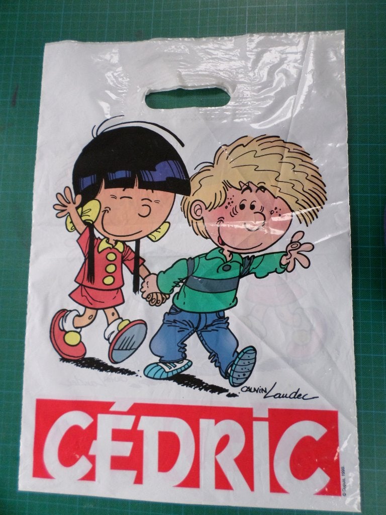 Cédric et Chen - sac plastique - 1999, Collections, Enlèvement ou Envoi, Autres personnages, Utilisé, Autres types
