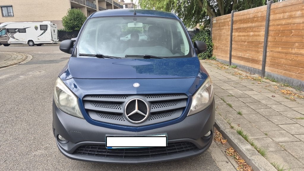 Mercedez citan 1.2 benzine Bj 2015 78125km!!! Airco, Auto's, Mercedes-Benz, Euro 5, Monovolume, Blauw, Bedrijf