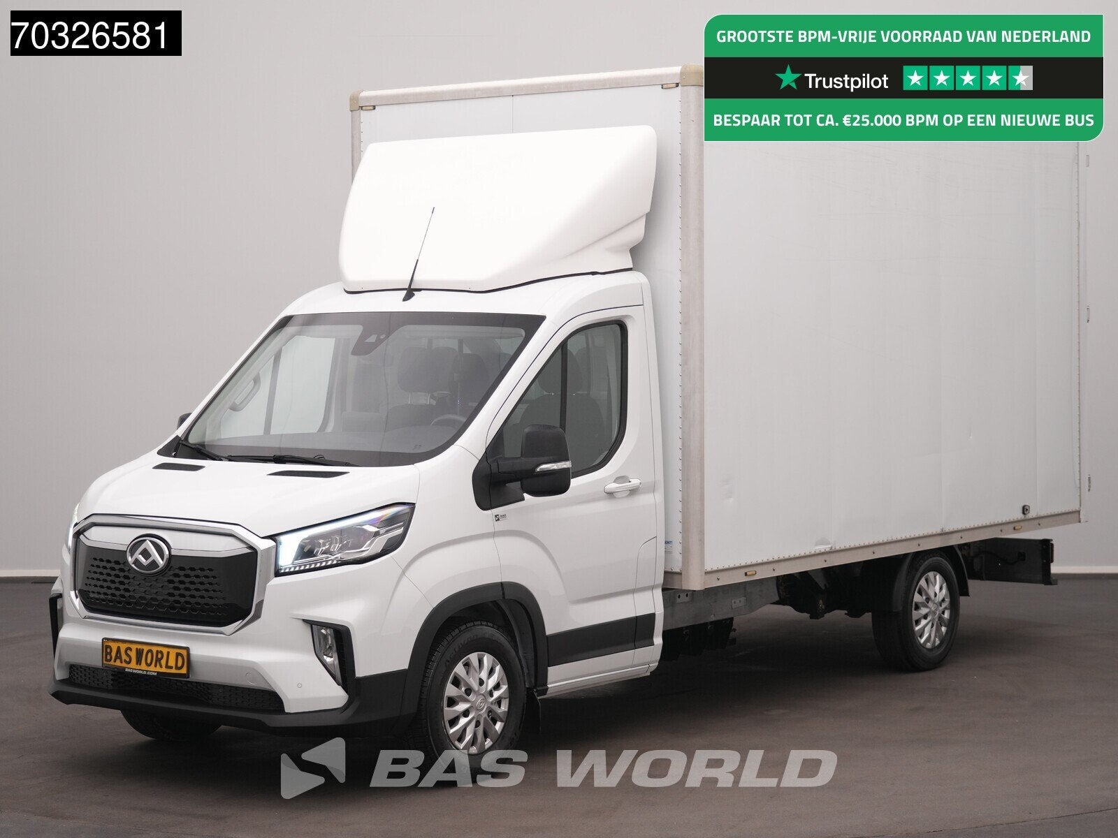 Maxus eDeliver 9 100% Elektrisch 65kWh Achterdeuren Bakwagen, Achat, 750 kg, Entreprise, 3 places