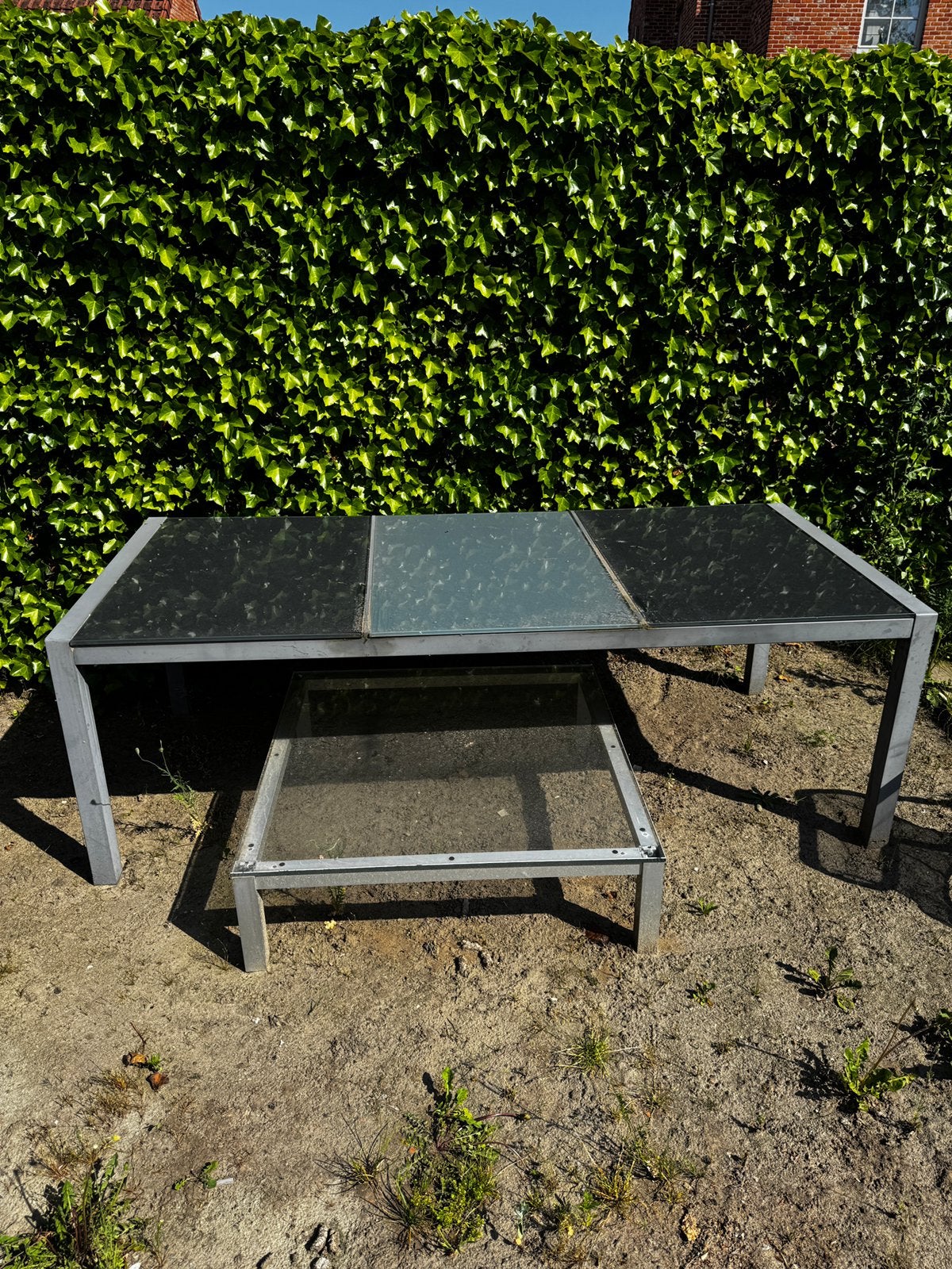 Tuintafel GRATIS, Tuin en Terras, Ophalen, Gebruikt, Rechthoekig, Aluminium
