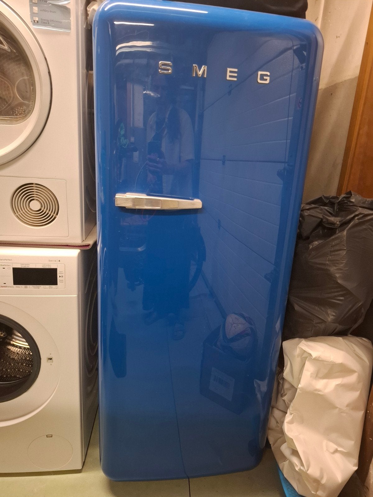 Smeg FAB28 retro, Elektronische apparatuur, Koelkasten en IJskasten, Ophalen, Gebruikt, 60 cm of meer, 140 tot 160 cm
