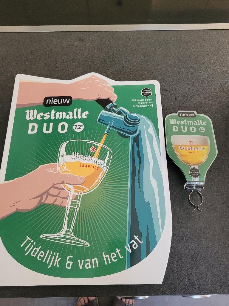bier reclame, Verzamelen, Ophalen, Gebruikt, Reclamebord