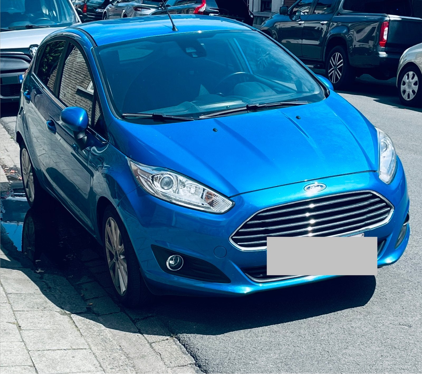 Ford fiësta 1.0 Ecoboost 2016, Auto's, Ford, Euro 6, 4 cilinders, Blauw, Particulier
