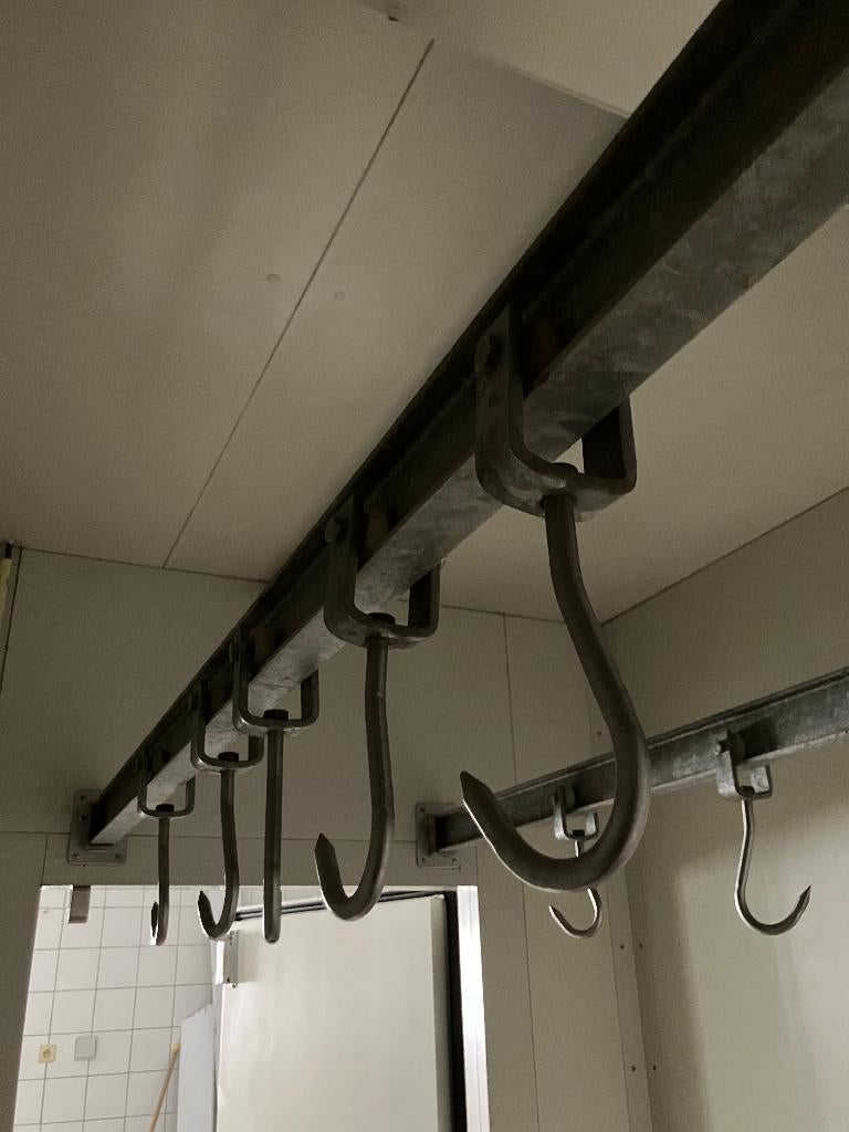 Vleesrail vlees rail Ophangrail ophangstuk wandrek rek, Ophalen, Gebruikt, Bakkerij en Slagerij