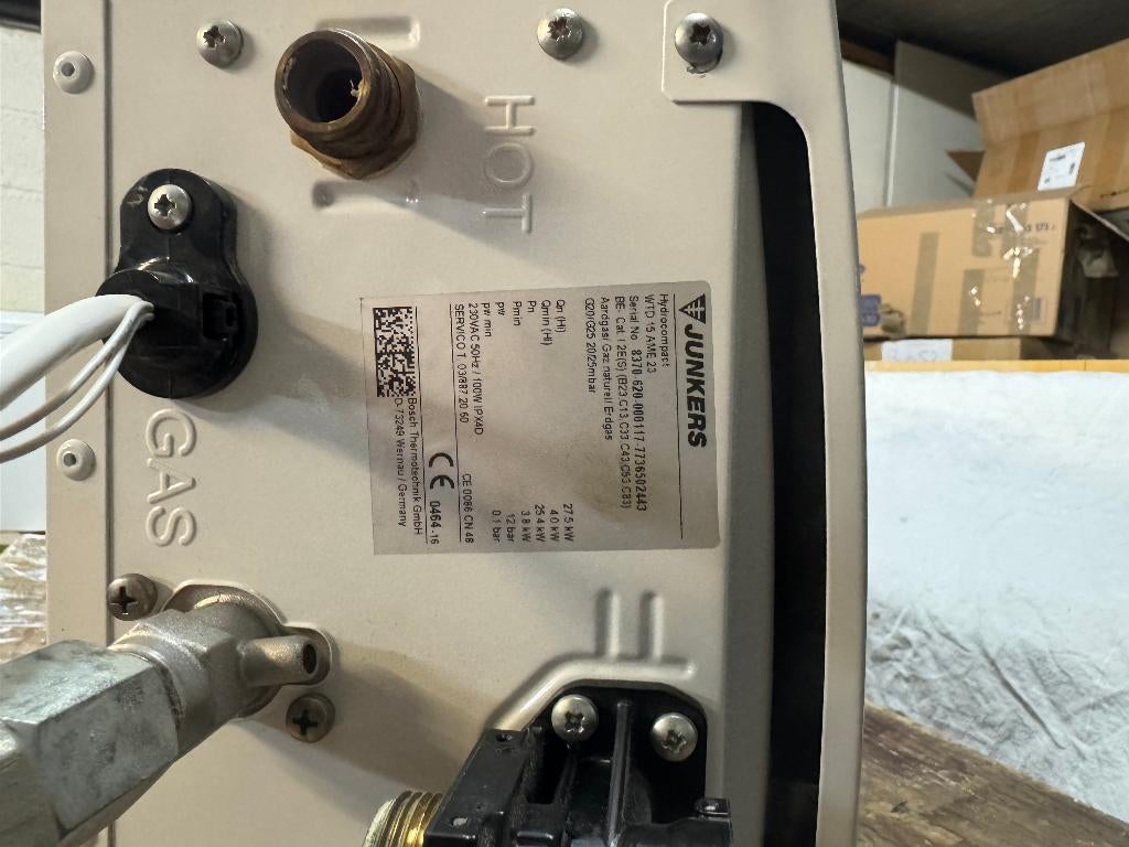 Junkers Hydrocompact - WTD15AME 23, Ophalen, Gebruikt, Aardgas, Geiser