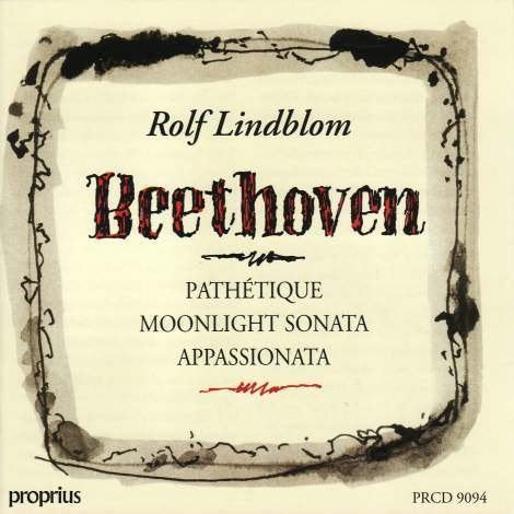 SALE--CD ROLF LINDBLOM-Pathétique, Moonlight sonat, Verzenden