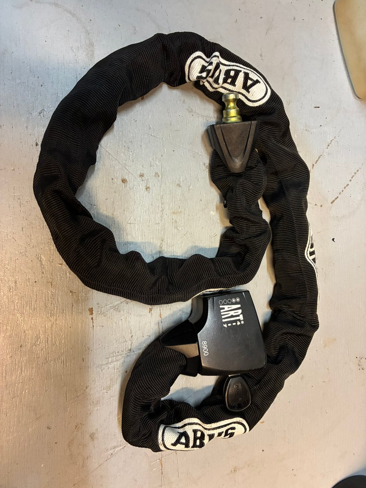 ABUS ART 8900 hangslotketting, Motoren, Ophalen of Verzenden, Zo goed als nieuw