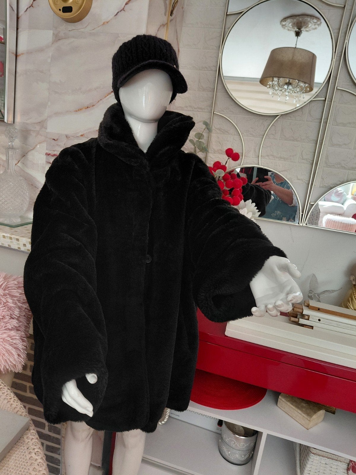 doudoune femme fausse fourrure taille 52 -54, Enlèvement ou Envoi
