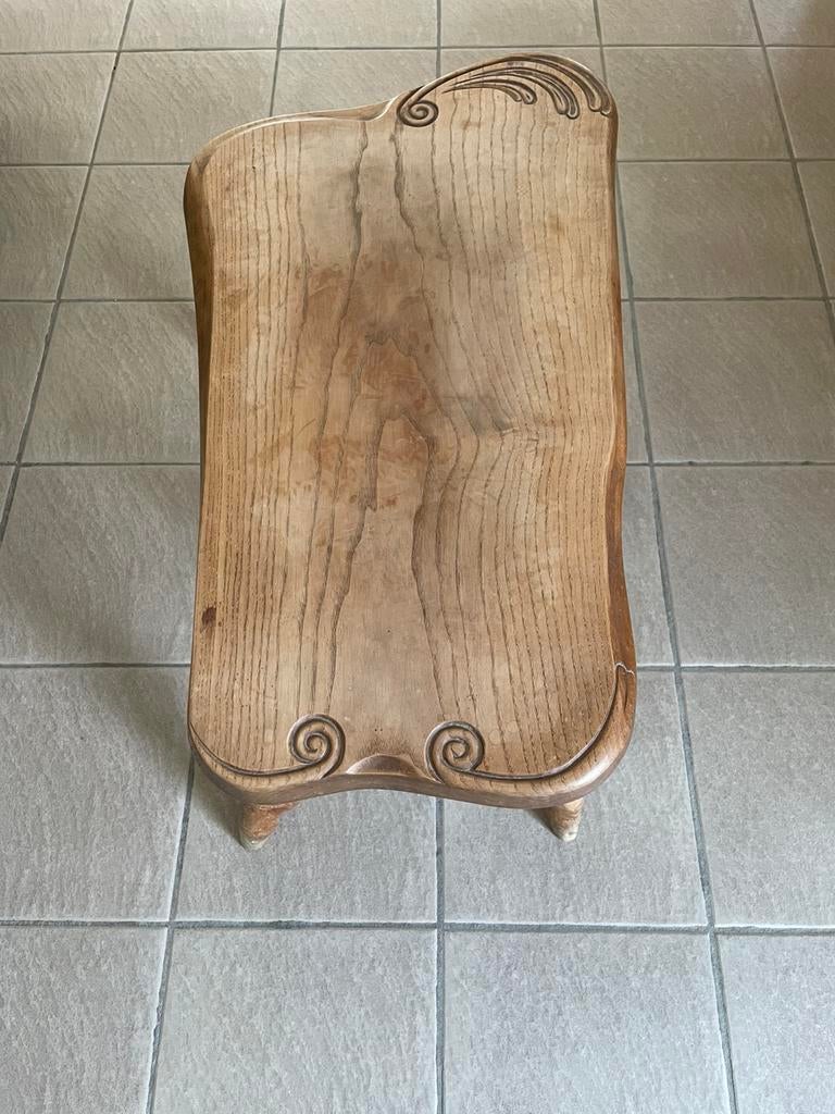 Table salon vintage en bois, Enlèvement, Utilisé