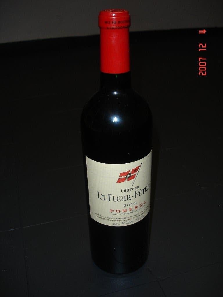 Fleur de petrus 2002, Verzamelen, Wijnen, Frankrijk, Ophalen of Verzenden, Zo goed als nieuw, Rode wijn