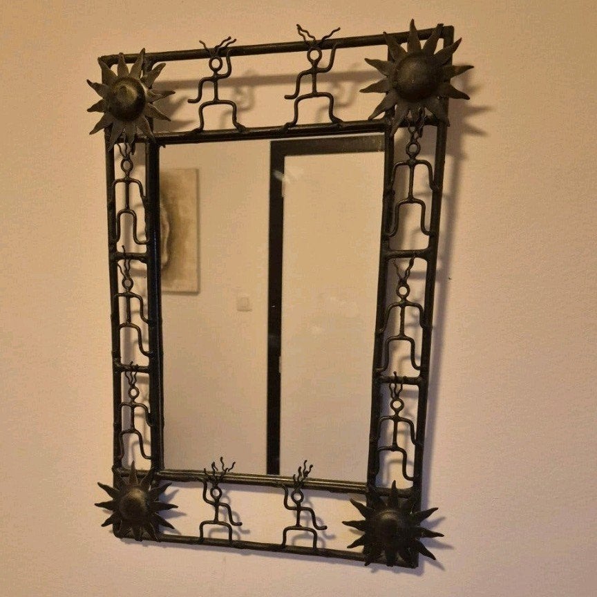 miroir solaire en fer forgé, Enlèvement ou Envoi