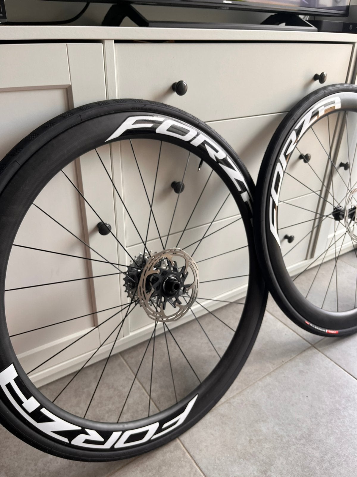 Carbon wielen forza, Fietsen en Brommers, Ophalen, Zo goed als nieuw, Carbon