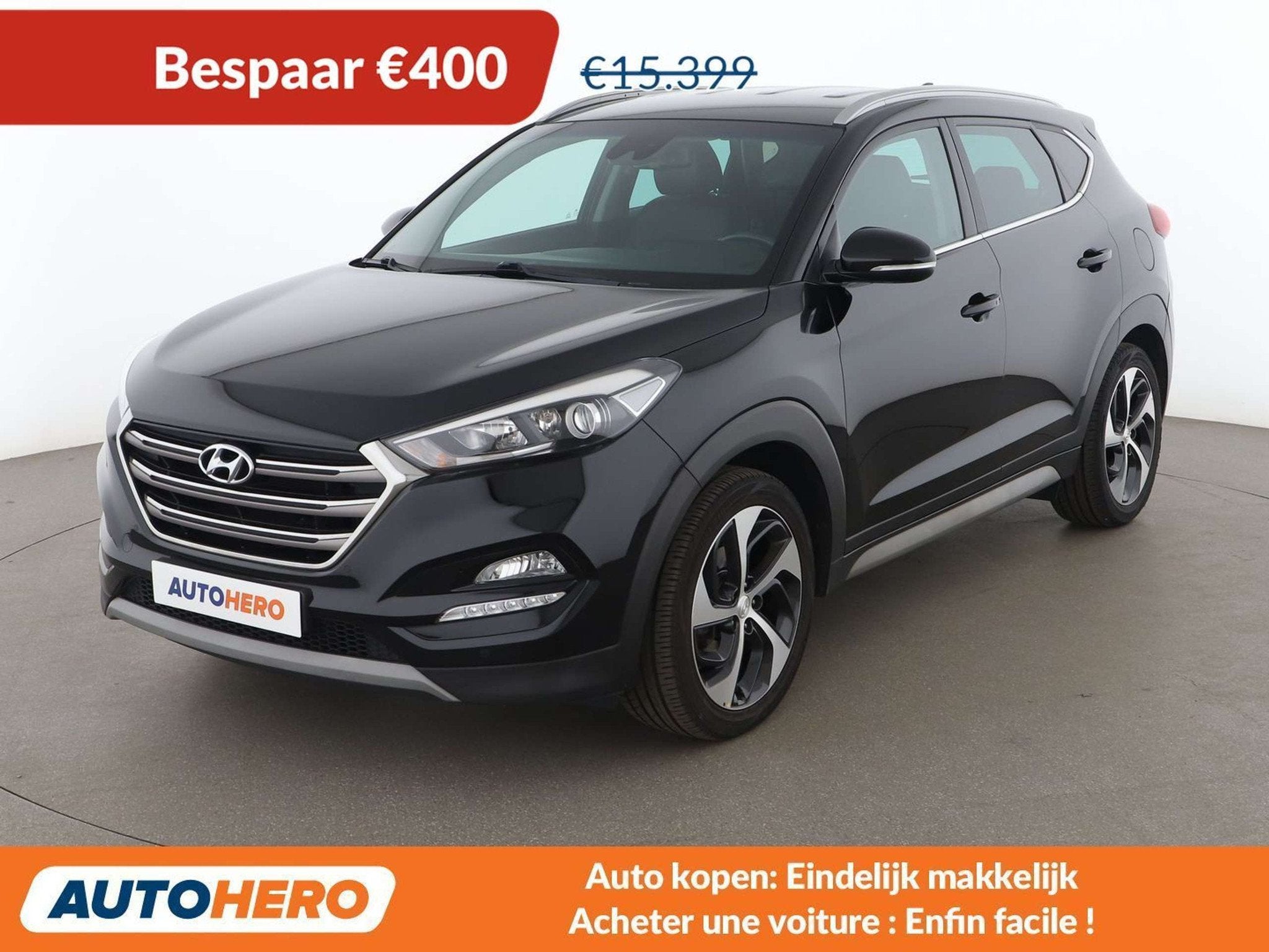 Hyundai Tucson 1.7 CRDi Style blue 2WD (automatique), Cuir, Achat, 129 g/km, Noir