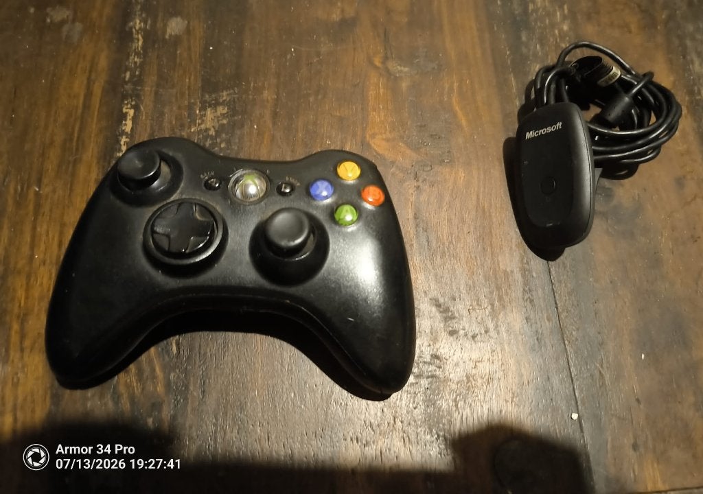 Xbox 360 controller + USB receiver (PC), Enlèvement, Utilisé, Contrôleur, Xbox 360