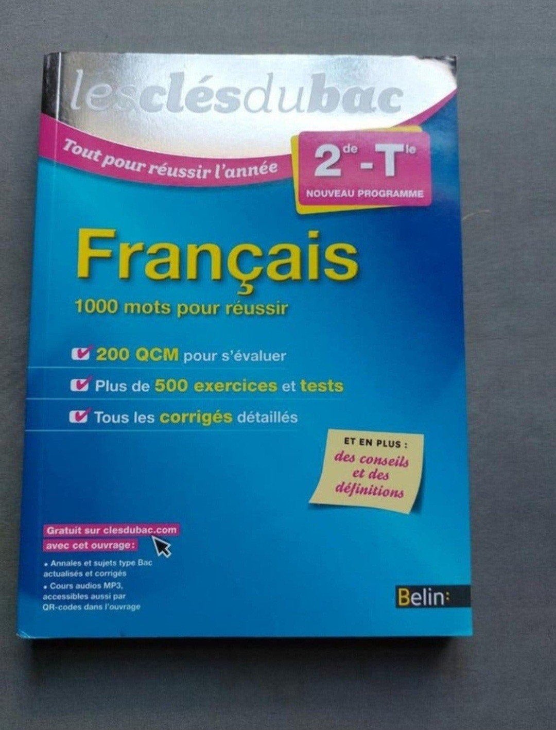 Les clés du bac, 1000 mots pour réussir, Livres, Enlèvement, Utilisé