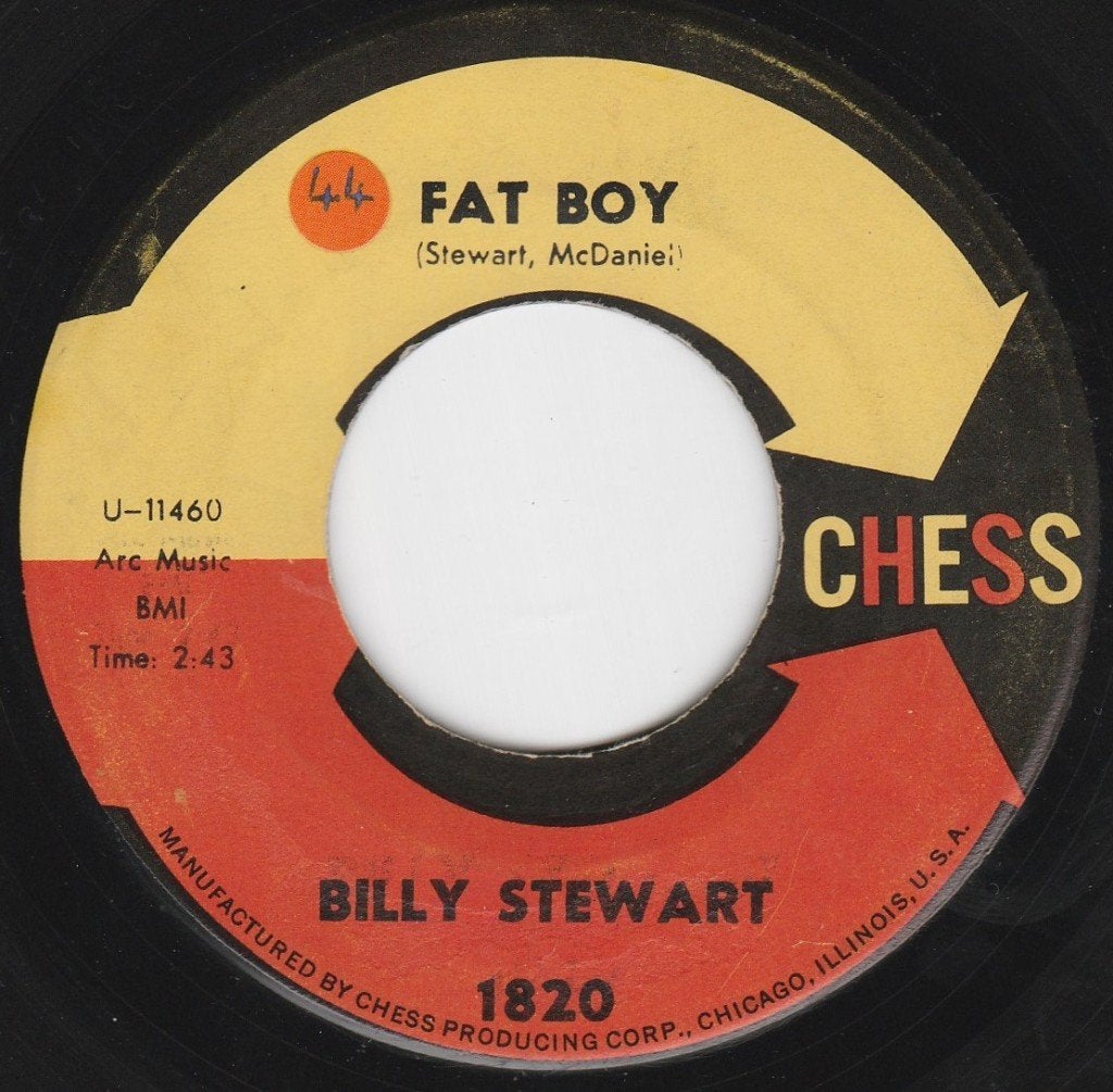 Billy Stewart / Fat Boy * Popcorn Oldies *, Enlèvement ou Envoi, 7 inch, Utilisé, Housse de protection extérieure