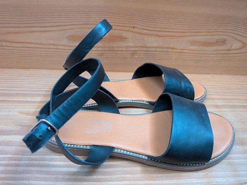 sandales fille noires - pointure 36, Enlèvement, Utilisé, Fille