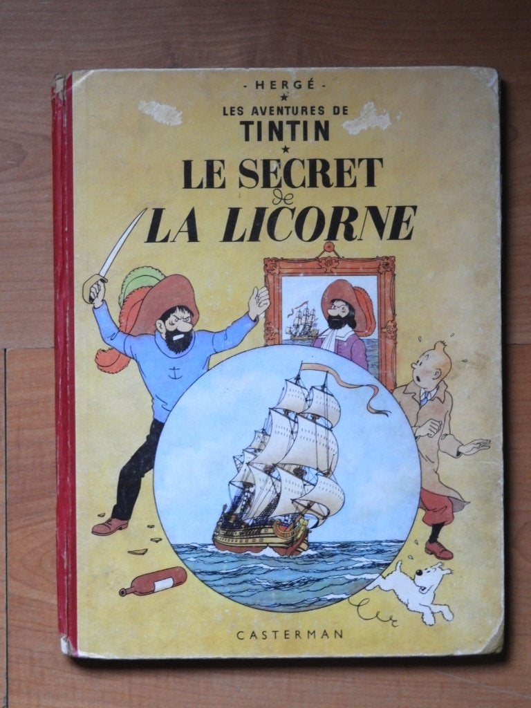 TINTIN : Le Secret de la Licorne, Eén stripboek, Ophalen of Verzenden, Gelezen, Hergé