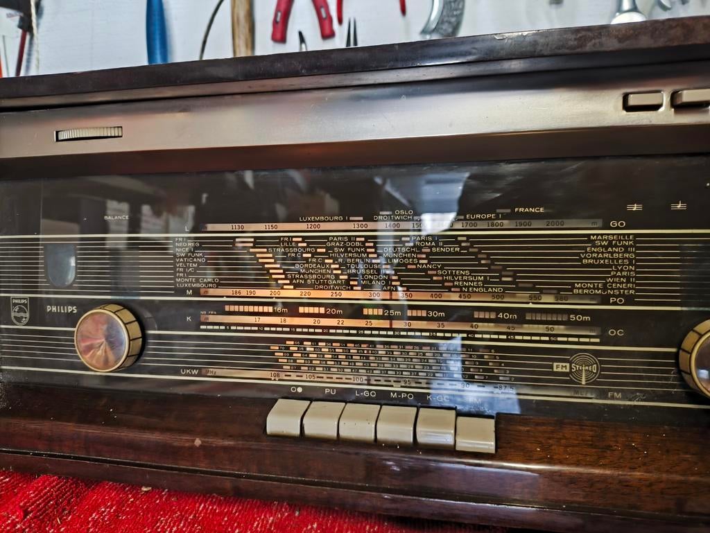 Philips oude radio, Antiek en Kunst, Ophalen