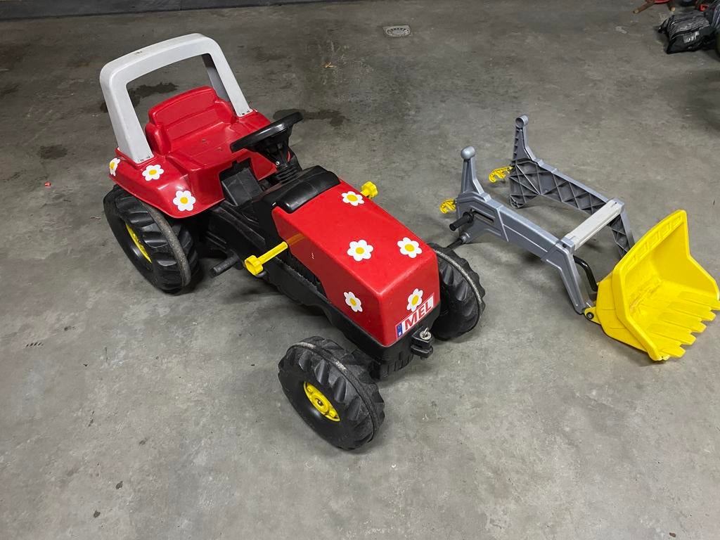 kinder tractor met schep, Kinderen en Baby's, Speelgoed | Buiten | Skelters, Gebruikt, Ophalen