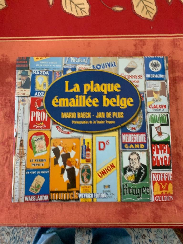 Livre La plaque émaillée Belge de JAN DE PLUS, Collections, Marques & Objets publicitaires, Utilisé, Autres types, Enlèvement ou Envoi