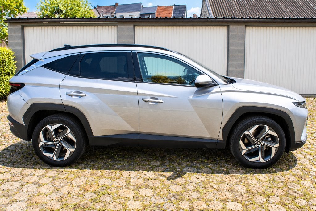 Hyundai Tucson Hybrid Shine | 2024 | Cuir | Attelage de remo, Autos, Cuir, Argent ou Gris, Achat, Euro 6