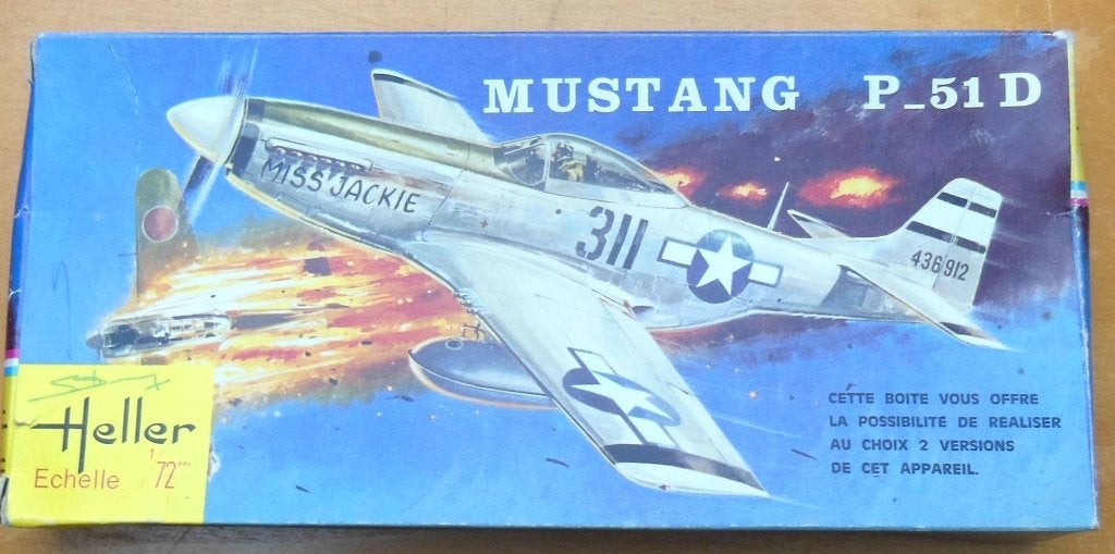Heller Mustang P51D échelle 1/72ième Neuf, Hobby en Vrije tijd, 1:72 tot 1:144, Verzenden, Nieuw, Vliegtuig