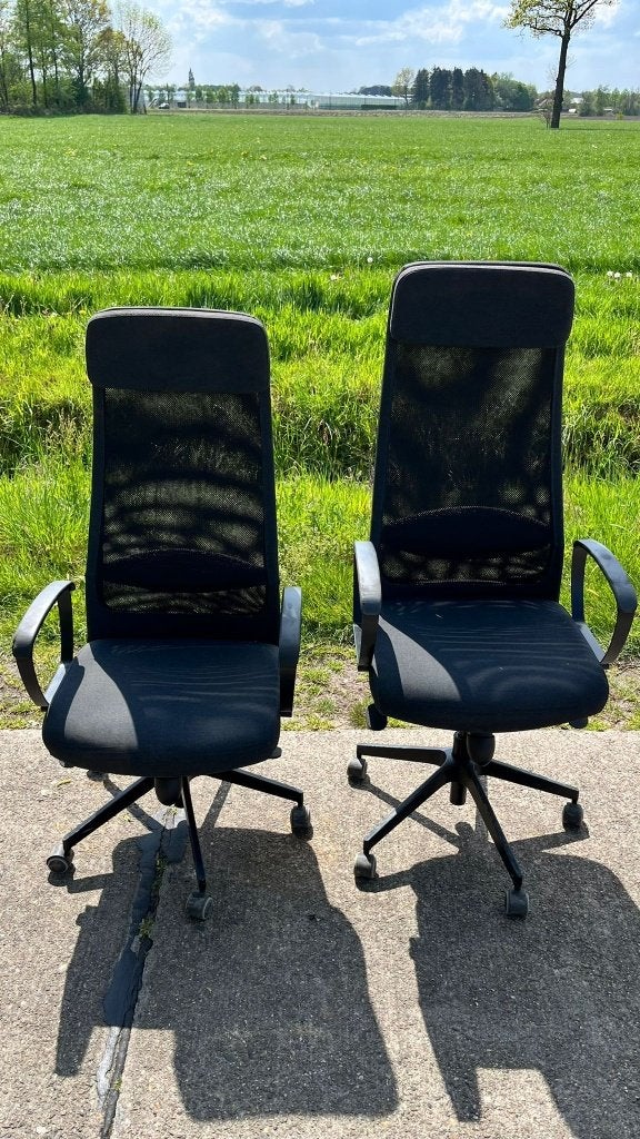 Twee comfortabele bureaustoelen, Enlèvement, Comme neuf, Noir, Chaise de bureau
