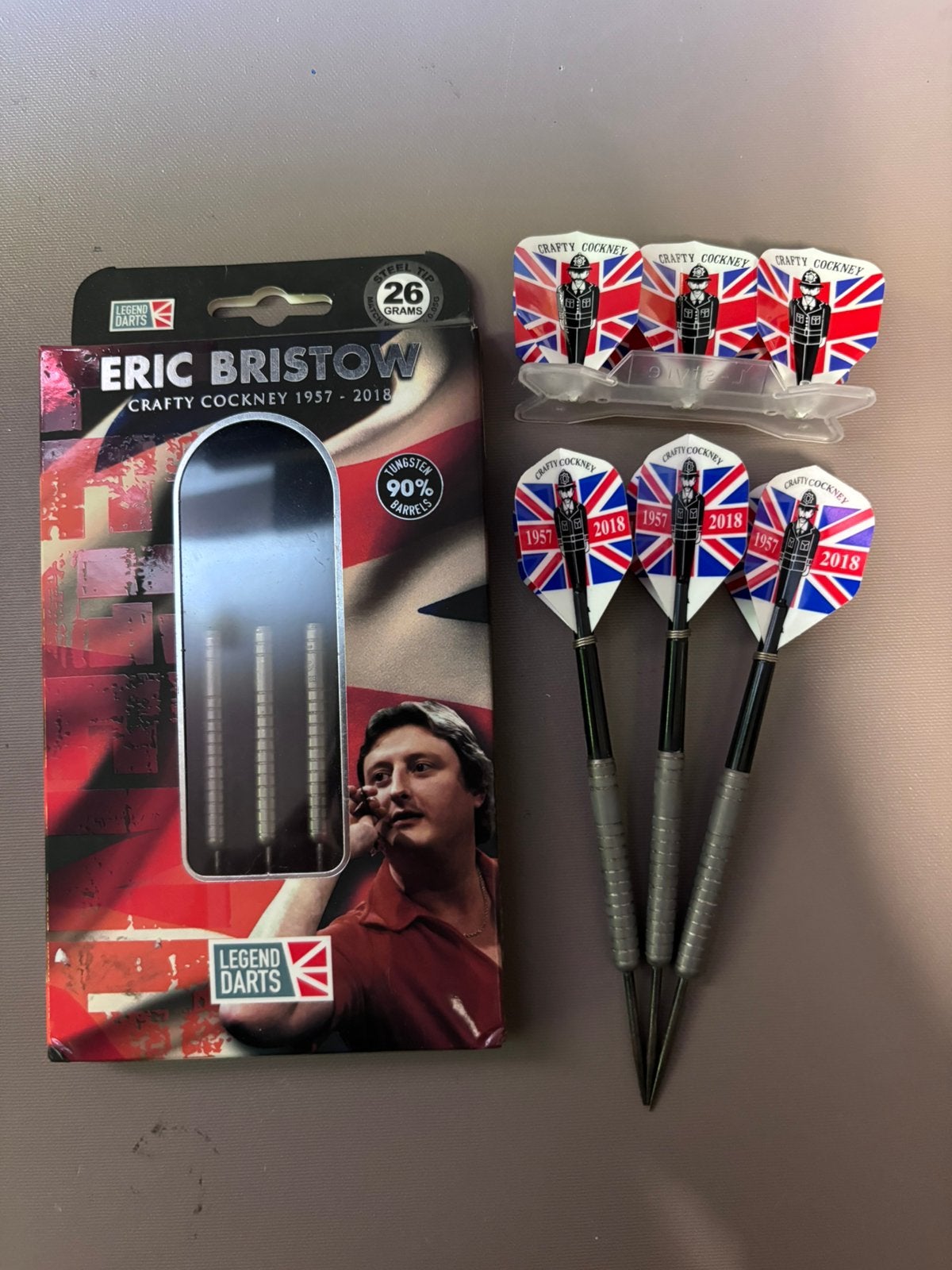 Lotje darts eric bristow !, Sport en Fitness, Darts, Gebruikt, Ophalen