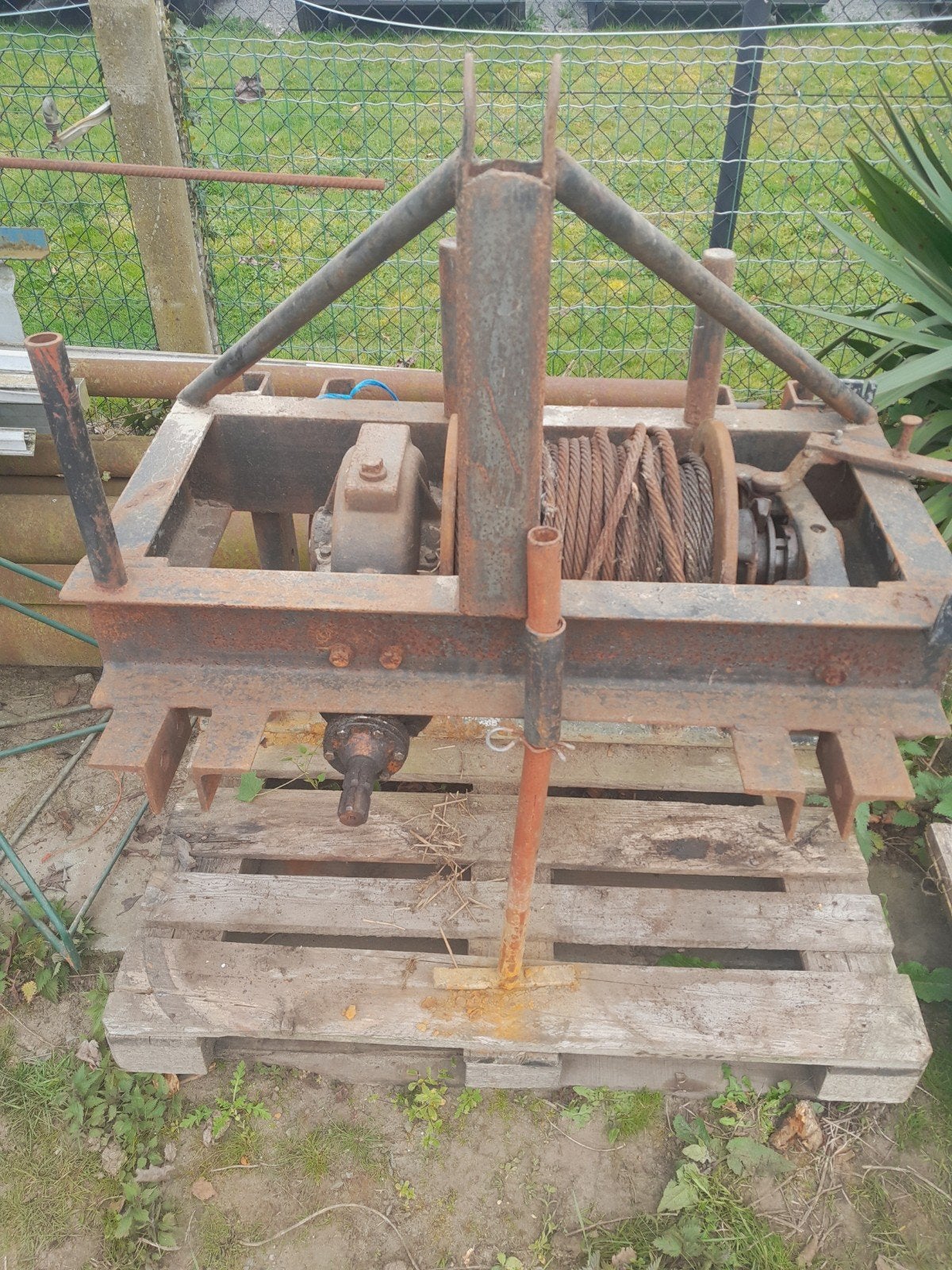 Boslier/winch/lier, Ophalen