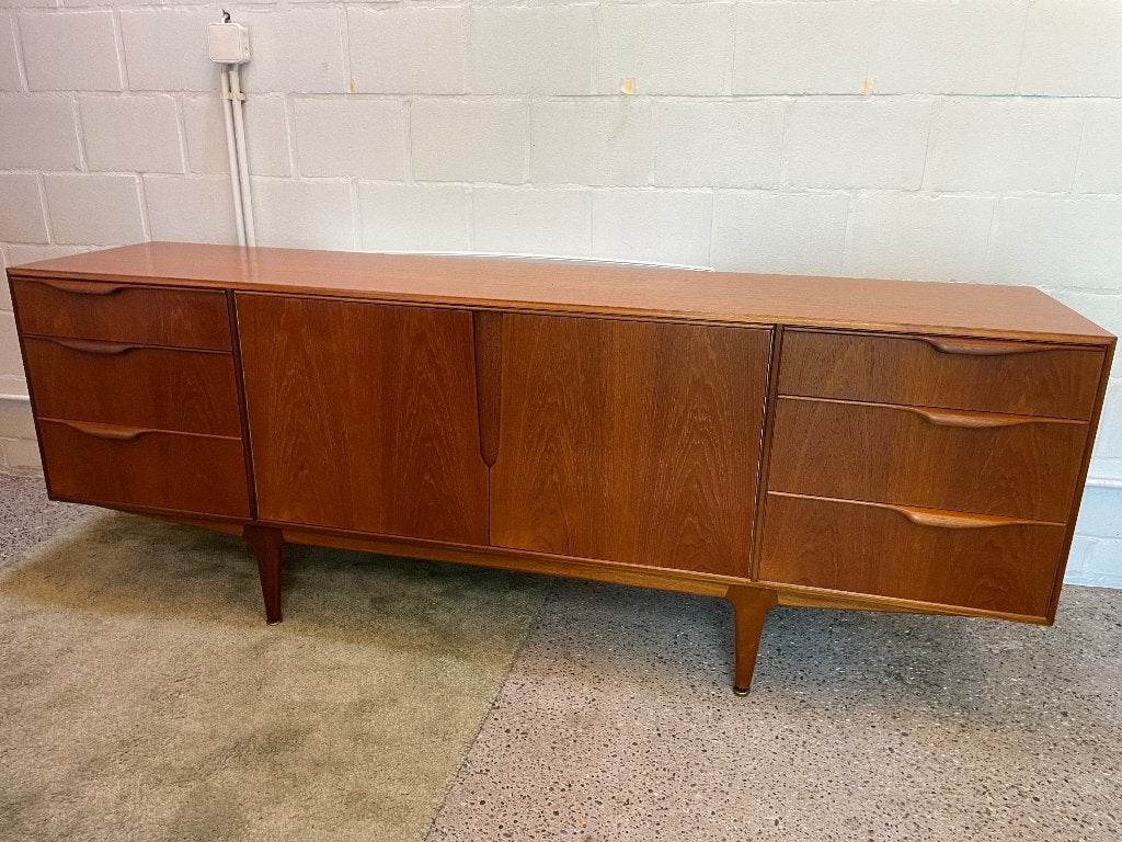 Retro 70s McIntosh Sideboard (in perfecte staat), Ophalen, Teakhout, Zo goed als nieuw, 200 cm of meer